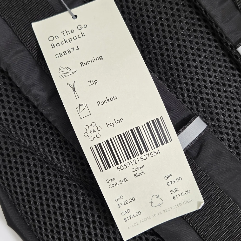 Sweaty Betty ON THE GO BACKPACK‎ Black Travel Vacation School Backpack